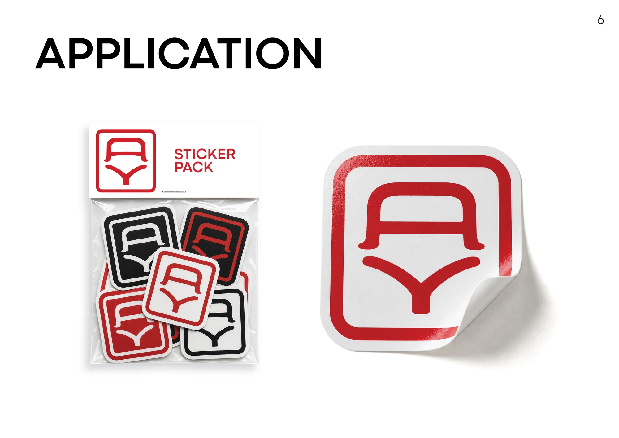 Aaron Yuson sticker brand application